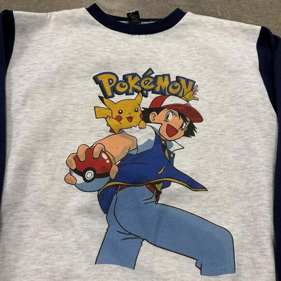 Vintage 90s Pokemon Crewneck Sweatshirt Size Small - Picture 2 of 4